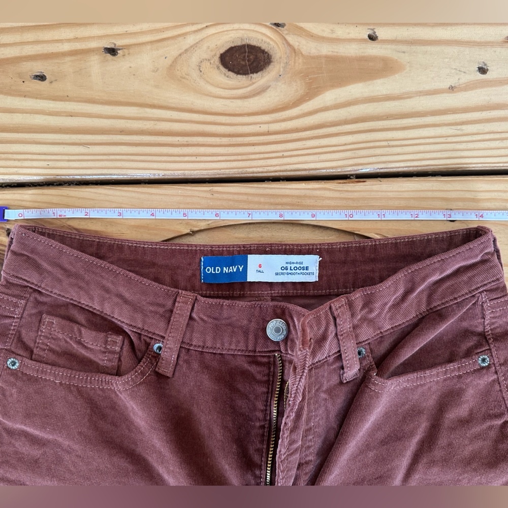 OLD NAVY HIGH-WAISTED OG LOOSE CORDUROY PANTS - Picture 4 of 6